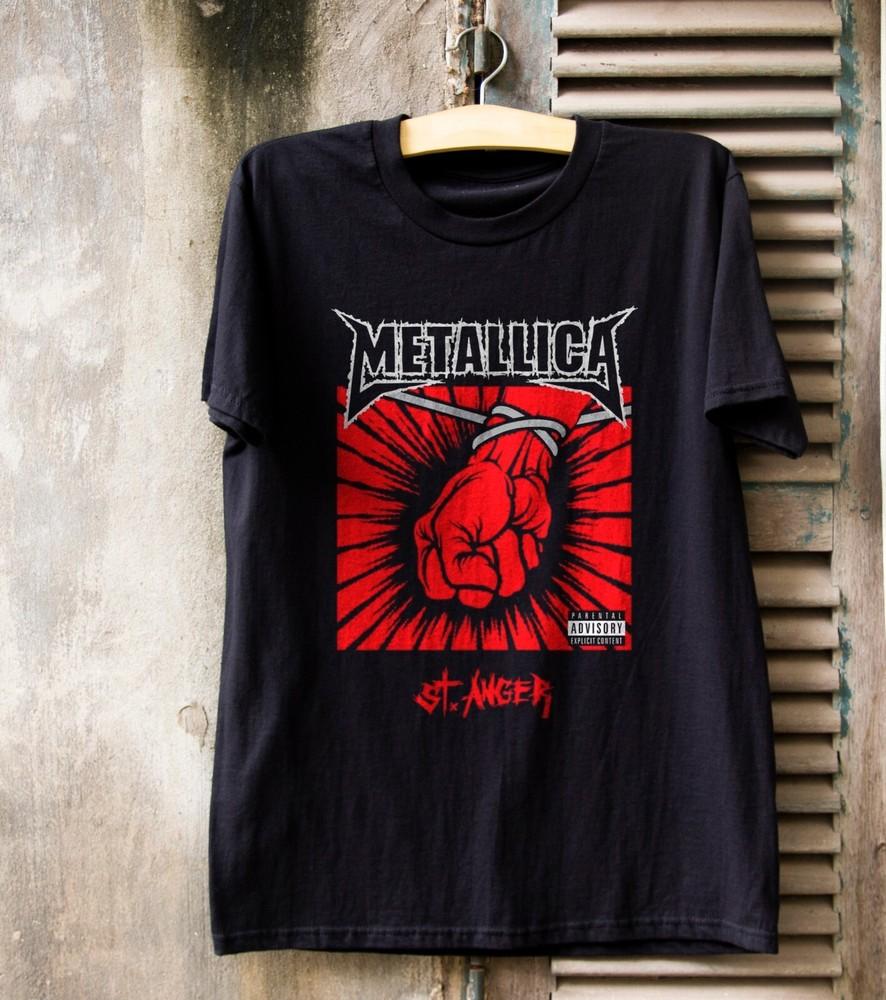 Metallica Band , Saint Anger, Crew Unisex Black T-shirt Size S-5XL Unisex T-Shirt L