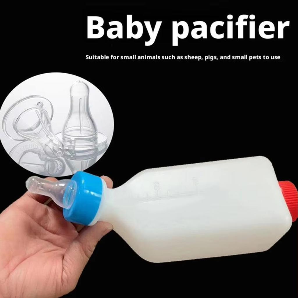 Goat Veterinary Feeding Bottle Pet Nursing Bottle with Nipple for Lambs Sheep Kittens Puppies