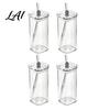 Elegant Glassware for Wedding Gifts Glass Cup with Lid And Straw Square Clear Borosilicate Heat Resistant Kitchen Tumbler Portable Drinking
