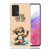 Animal Cute Cartoon Sloth Coffee Phone Case For Samsung Galaxy A17 A16 A14 A15 A13 A57 A56 A54 A55 A53 A37 A36 A34 A35 A33 A26 A