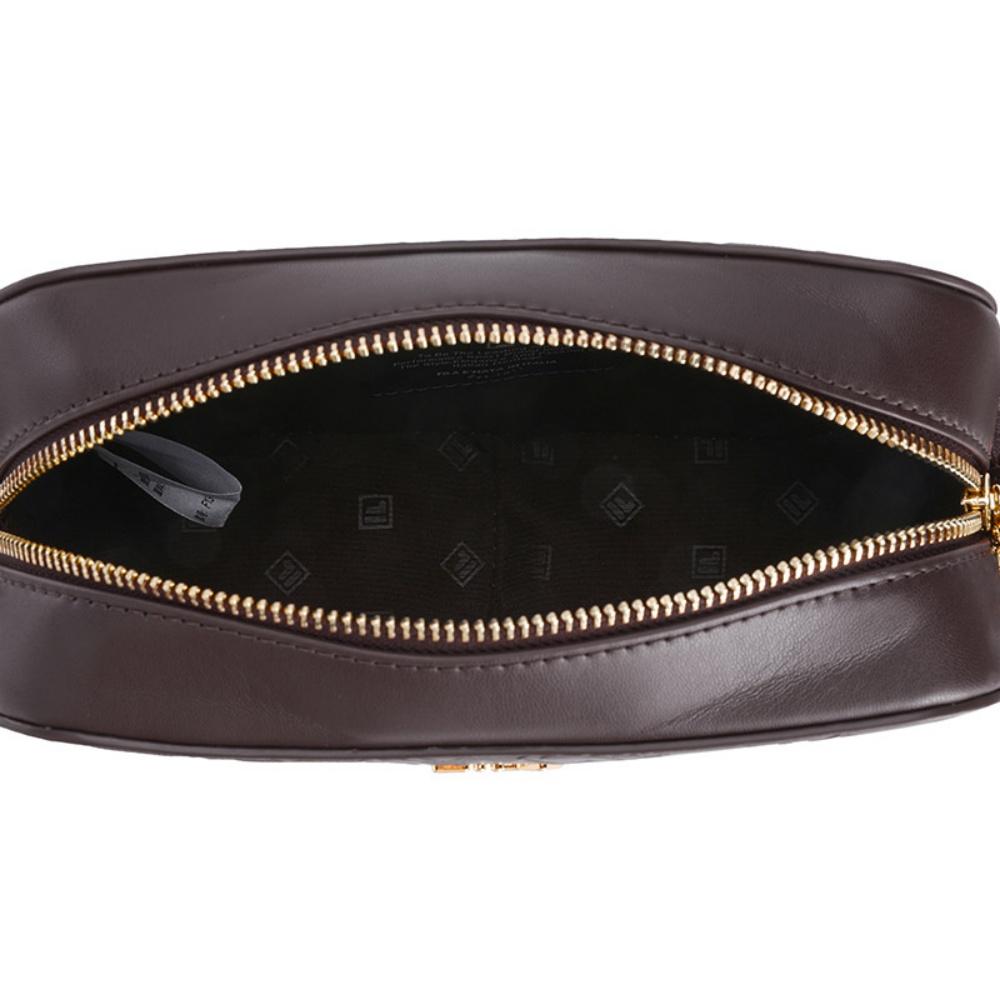 New FILA WHITE PU With Synthetic Leather Crossbody Bags Regular Women's Dark Crimson Red F13W543164FWI