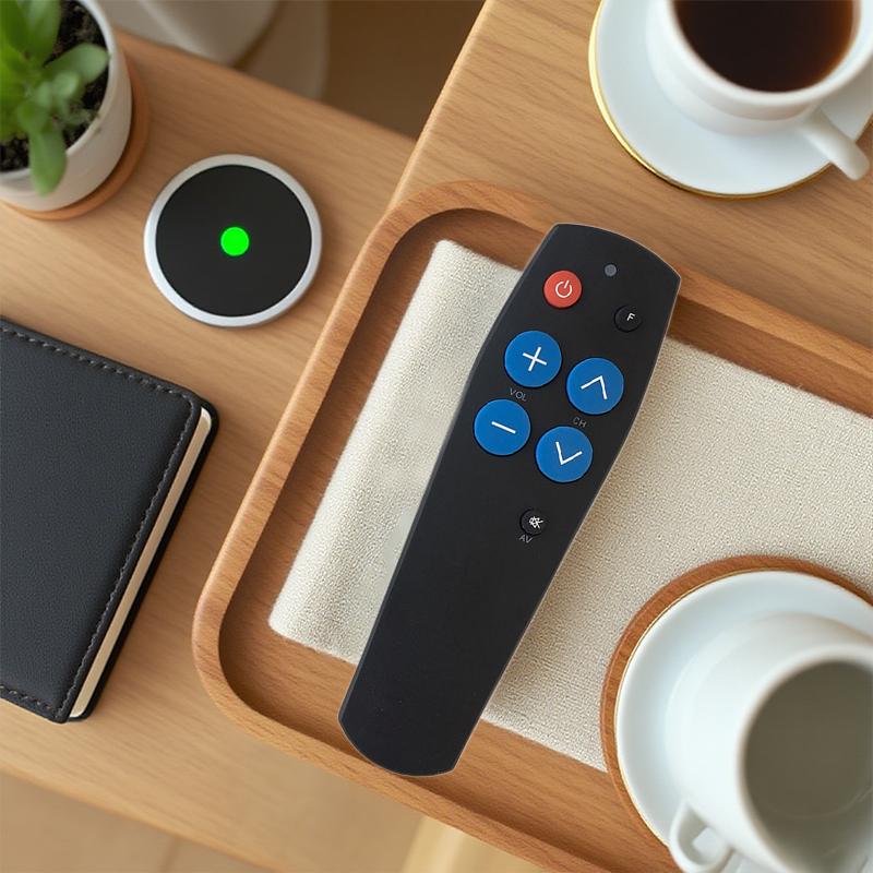 1 Piece Universal Learn Remote Control Smart IR Learning Controller 7 Big Buttons Clone Copy For TV CD DVD STB DVB Hifi TV BOX