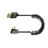 Flexible and Portable HDMIs To Micros HDMIs Adapter Cable 8K60Hz for Home Theater Office Use Professional Presentations