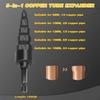 5 In 1 Air Conditioner Copper Pipe Copper Tube Expander Swaging Tool Flaring Tool for Expanding 1/4 Inch 3/8 Inch 1/2 Inch 5/8 Inch 3/4 Inch Pipes