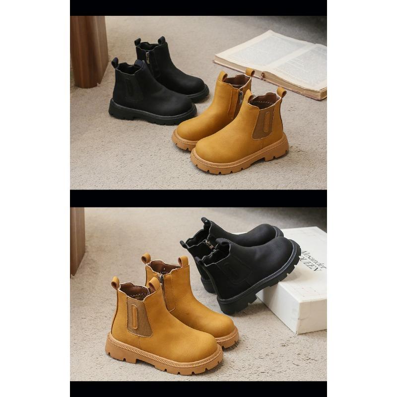 Vintage British style children's Martin boots children's leather boots student cigarette boots short boots