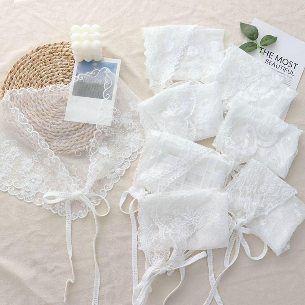 Lace Trim Triangle Short Skirt Soft Lace Butt Curtain Skirt New Waist Scarf For Women