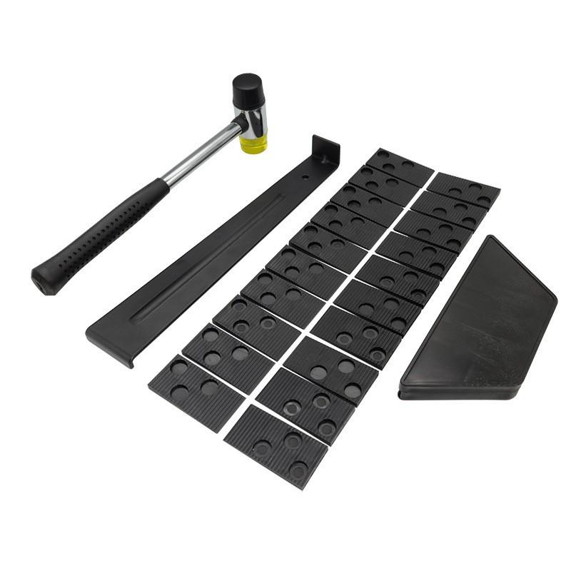 New Hardwood Flooring Installation Tool Set: Hammer, Recoil Hook, Spacers for Solid Wood and Laminate