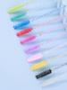 5/10Pcs Portable Makeup Mascara Brush with Drill Tube Installation, Disposable Crystal Rod Mascara Brush, Eyebrow Curling Comb