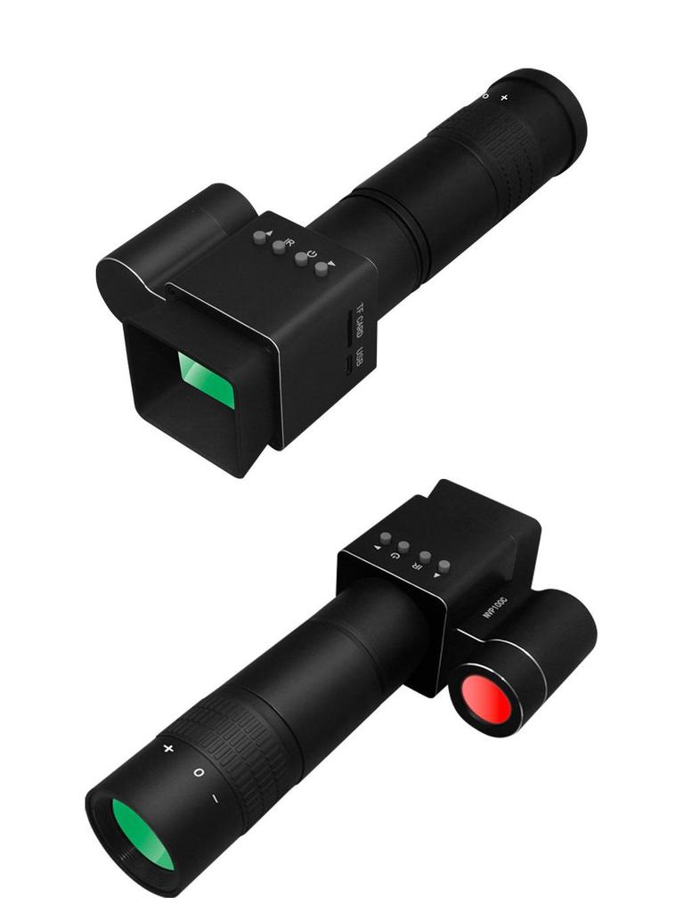 Telescop monocular cu infraroșu HD, zi-noapte, cu ecran, rază de acțiune de 350 m, cursor reticular mobil