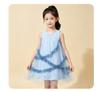 Summer new girls' breathable sleeveless mesh princess dress