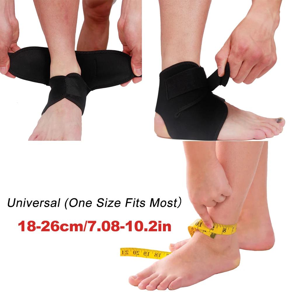 1Pcs Professional Ankle Brace Feet Support For Men Women, Adjustable Elastic Ankle Sleeve Strap Gym Bandage Security Protection