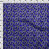 oneOone Cotton Flex Indigo Blue Fabric Asian Japanese Floral DIY Clothing Quilting Fabric Print Fabric by Yard 40 Inch