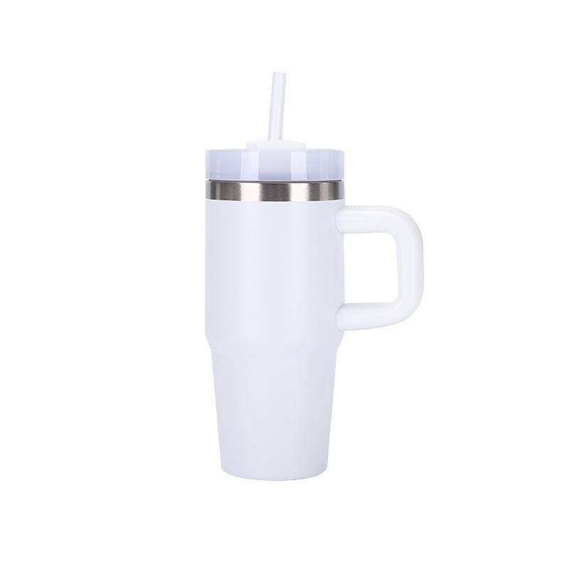Tazza termica da auto Cross Seconda Generazione 14oz con Manico, Acciaio Inossidabile 304, Grande Capacità, Tappo con Cannuccia Ice Buster