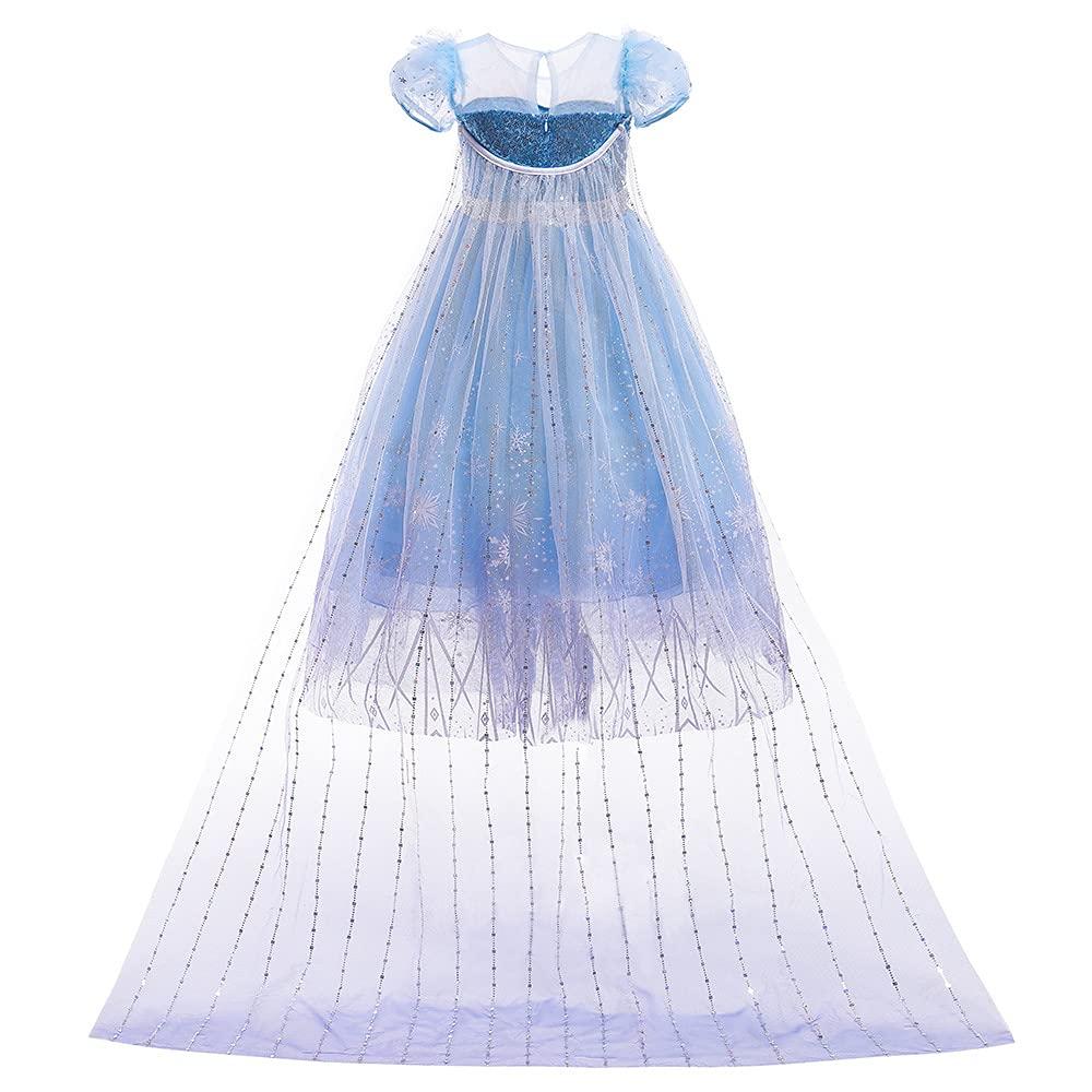 Princess Elsa Dress One Shichigosan Cultural Game Cultural Stage 5 Piece Cloak Included [MUXIU] Dress, Costume, Halloween, Girls, Children, Style,