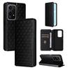 For Honor 200 Lite Case Leather Rhombus Pattern Magnetic Auto-Absorbed Phone Cover