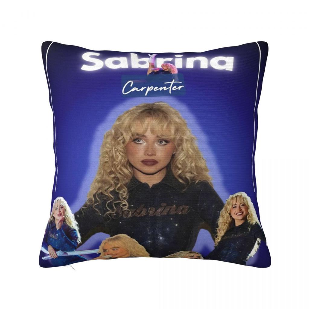 Sabrina Carpenter American Singer Pillow Cover Fashion Pillow Case Soft Cushion Cover Pillowcases For Sofa Home Decoration