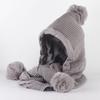 Neck Warmer Knitted Hat Scarf Set Twist Neckerchief Fashion Cycling Balaclavas Hat  All-match