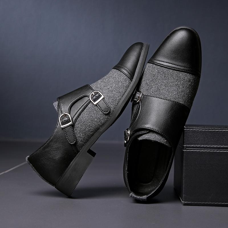 Fashion 2025 Fashion Brand Men's Leather Casual Shoes Soft Sole Comfortable Flat Bottom Loafers Versatile Men's Banquet Dress Shoes