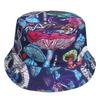 Europejsko-Amerykański Kapelusz Bucket Tie-Dye Chroniący Przed Słońcem: Dwustronny Design Graffiti dla Mężczyzn i Kobiet