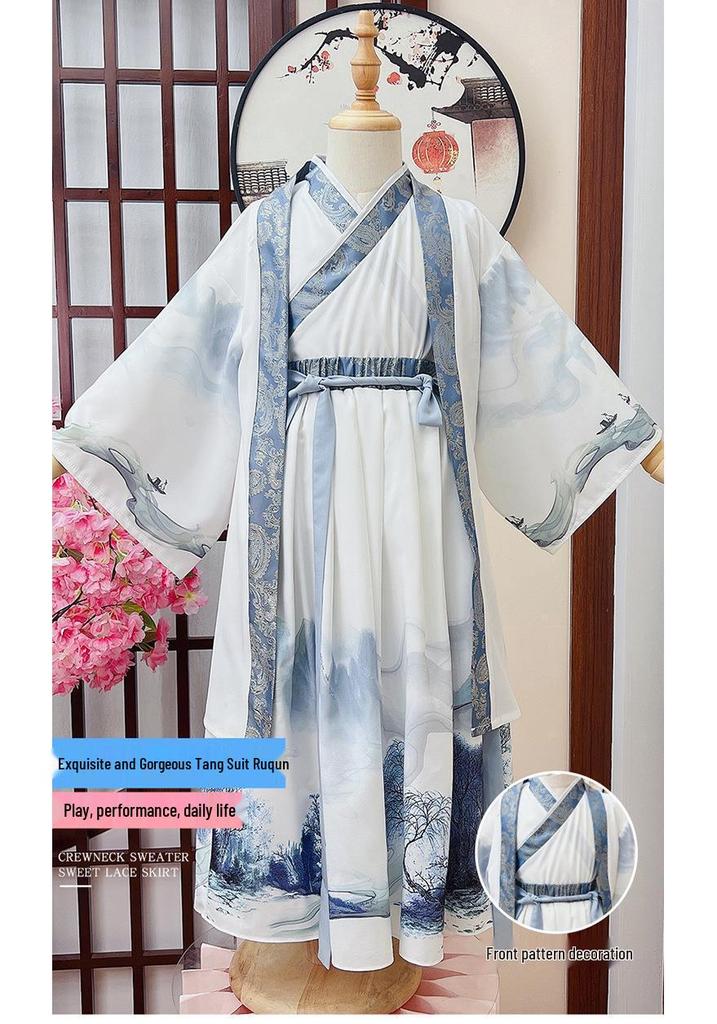 Children's Hanfu Tang Suit: Summer Thin Ancient Chinese Style for Boys