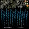 Clear Acrylic Icicle Ornaments Twisted Water Drop Design Snowflake Ornaments Set  Home Decoration