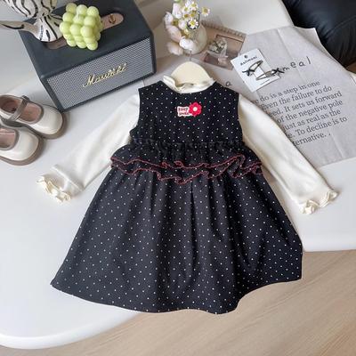 Baby Girls' Spring & Autumn 2-Piece Vest Dress Set AQB006