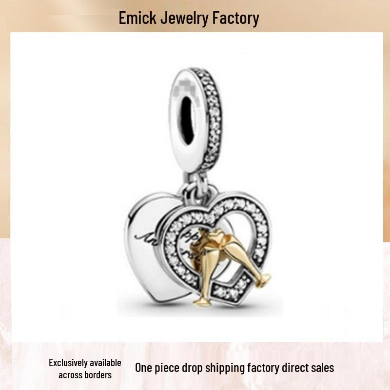 Original Beaded Panjia DIY Pendant - Disney Rainbow & Lavender Style