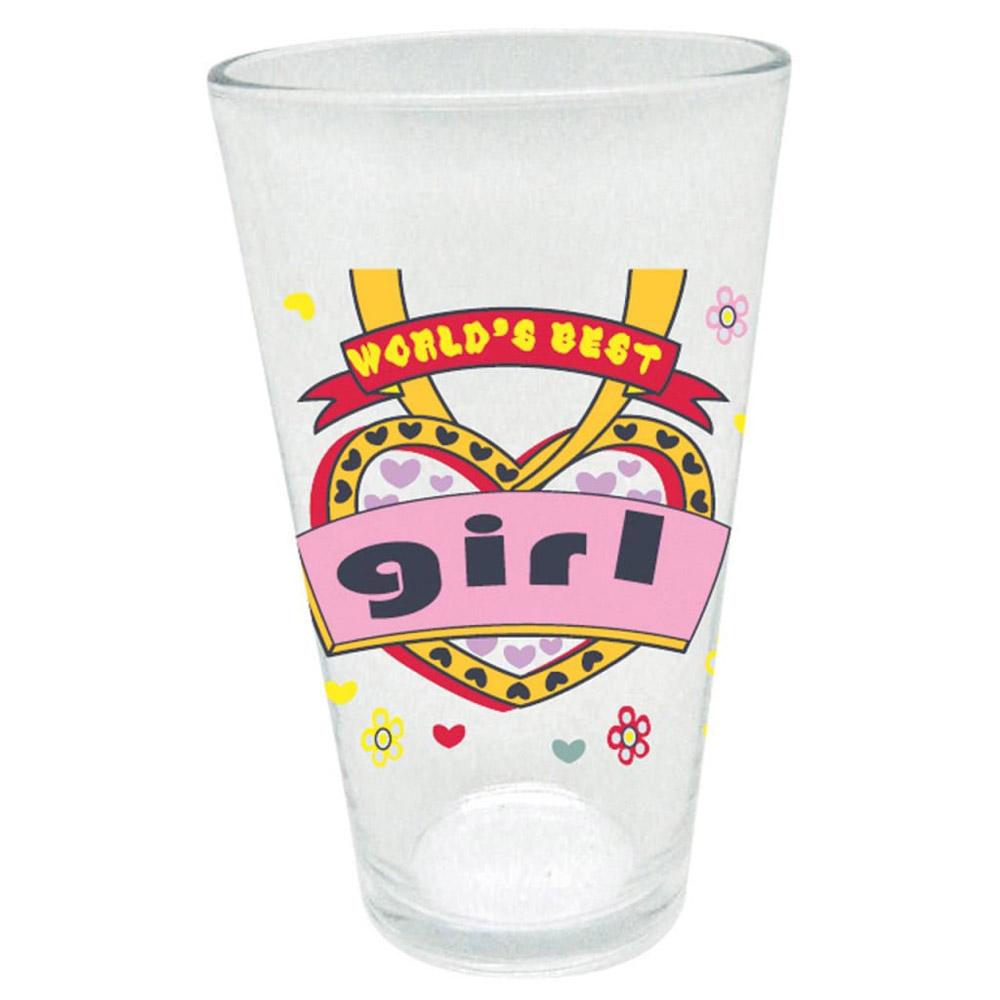 Coyote Worlds Best Long Drinking Glass (Girl)
