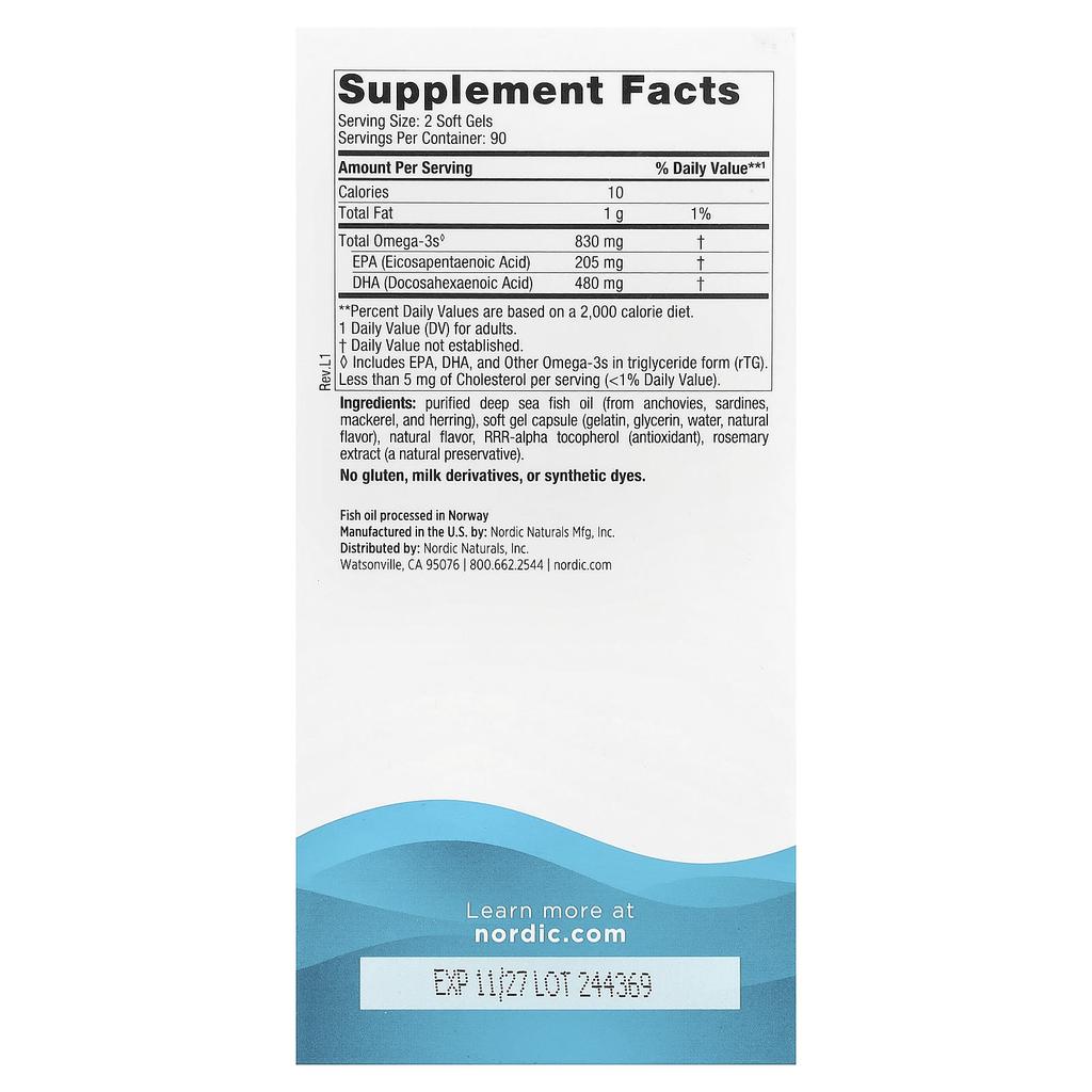 Dha, Strawberry, 415Mg, 180 Softgels