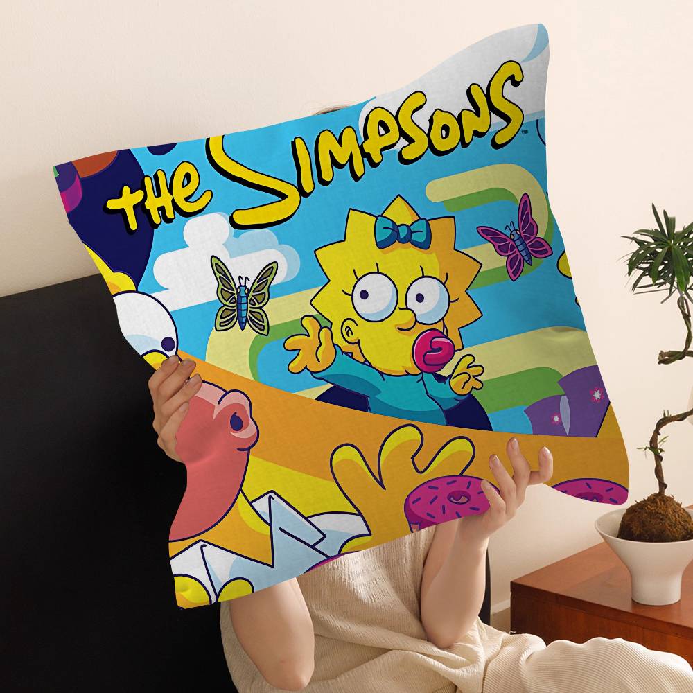 Cartoon The S-Simpsons Pillow Cushion Cover Pillowcase Living Room Sofa Home Decor