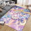 Sailor Moon2 Flannel Pattern Square Carpet,Area Rug,Carpet Rug for Living Room Bedroom Sofa Playroom Decor,Non-slip Floor Mat