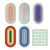 Rug Non Slip Absorbent Floor Mat Doormat Carpet Oval Microfiber Doorway Shower Quick Dry