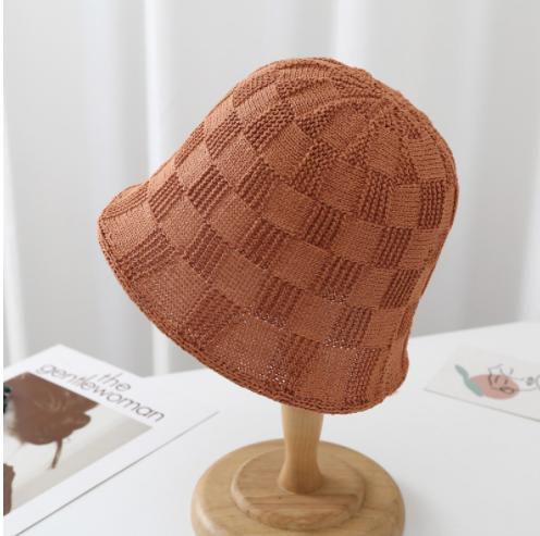 Braided Fisherman Cap Summer Autumn Decorative Bucket Hat for Women UV Protection Panama Sun Caps Vacation Beach Hats