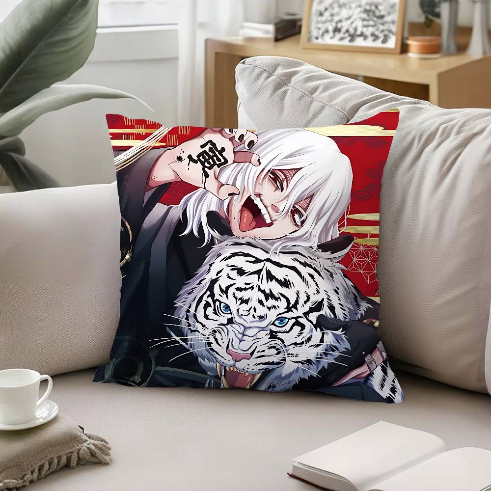 Anime T-Tomura Shigaraki Throw Pillow Covers Pattern Cushion Cover Suitable For Sofa Bedroom Car Pillow Cover