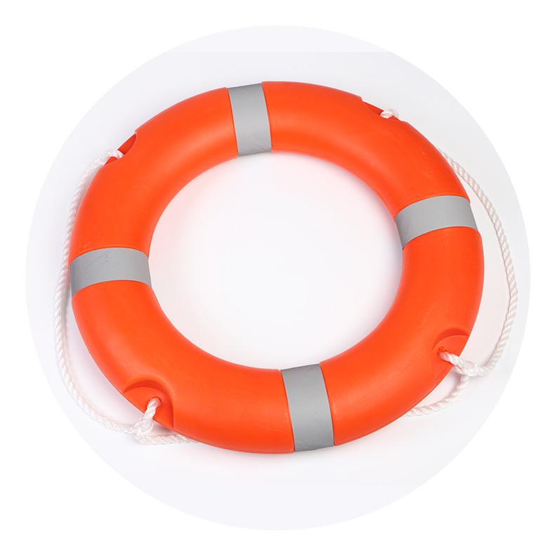 Lifebuoy Polyethylene Flood Control Buoyant Ship-Use Thickened Swimming Ring