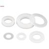 Ultra-Thin Nylon Insulation Flat Washers - White, Oversized, Round (M2-M8)