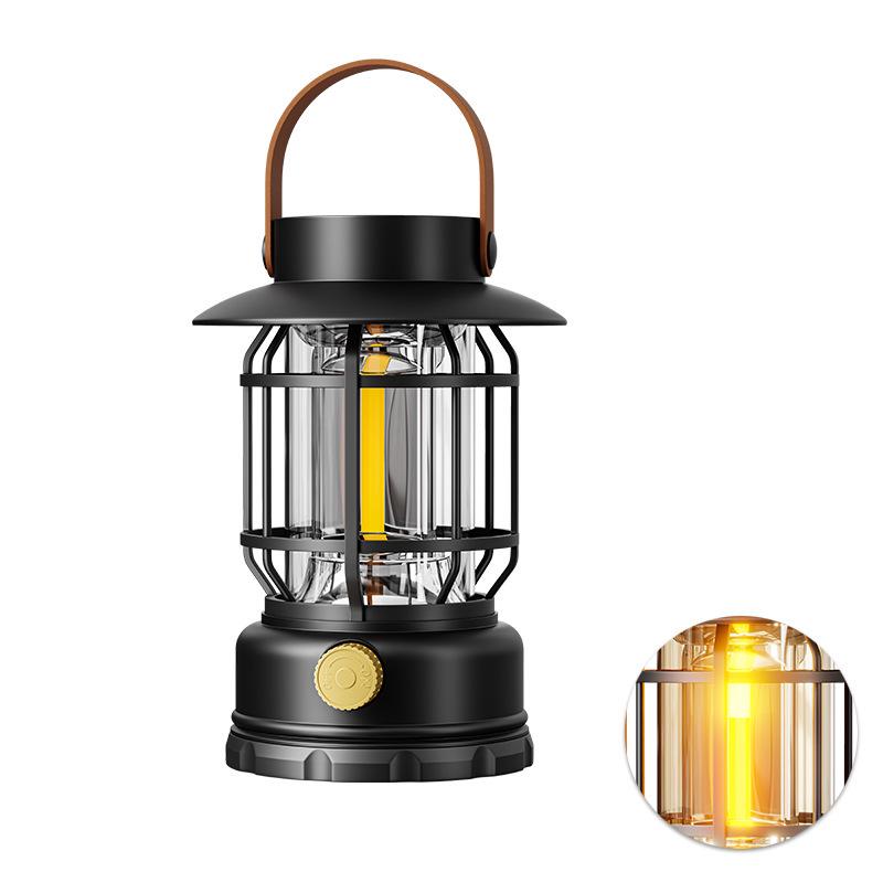 Solar-Powered Multi-Function Camping Lantern | Portable Outdoor Tent & Road Light, Kerosene Lamp-Style
