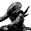 Alien Pen Holder for Desk, 3D Printed Pencil Display Stand, Kneeing Alien Desktop Organizer for Home Office Accessories