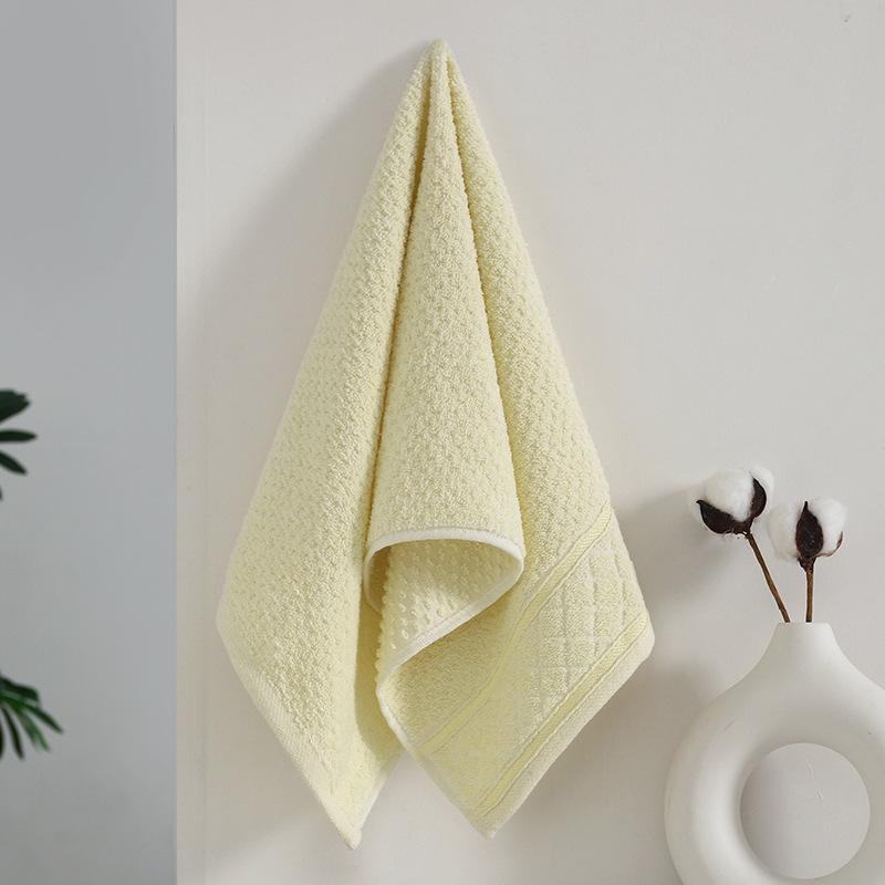 1 PC Cotton Towel Soft Absorbent Thickened Household Polyester Cotton Face Towel Cotton Towel Comfortable Textile Towels for The Home