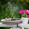 Solar Fountain with 8 Nozzles Floating Solar Fountain Floating Water Fountain Pump for Bird Bath