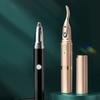 Heated Eyebrow Shaver 2 In 1 Automatic Eyebrow Trimmer Portable Electric Eyelash Curler  for Women