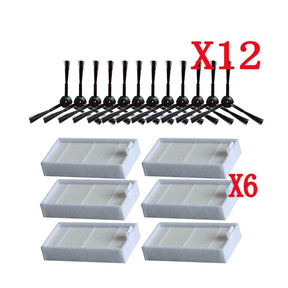 For Chuwi Ilife v5 v5s V3 V3s V50 V55 x5 Robot Vacuum Cleaner Accessories Side Brush Main Dust Filter Hepa Filter Mop Pad