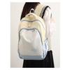 Schoolbag small fresh high value backpack girls 1011 new trendy large capacity contrasting color junior high school student schoolbag