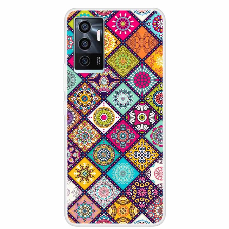 For vivo V23e V21E 5G 4G Cases Transparent Marble Soft TPU Silicone Back Covers for Vivo V21 5G Cases Clear Bumper for vivoV21