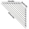 Roll Up Triangle Dish Drying Rack Kitchen Sink Organizer Corner Over the Sink Sponge Rag Holder Foldable Stainless Steel Drainer