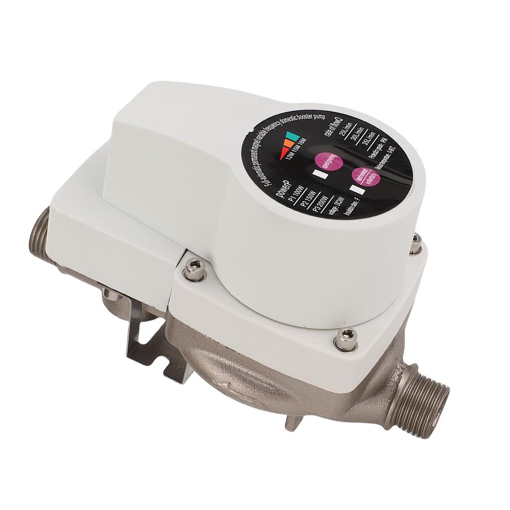 Water Pressure Booster Pump Automatic Quiet 3 Speeds Brushless Motor Water Pump for Faucets Toilets Boilers Showers Booster Pump