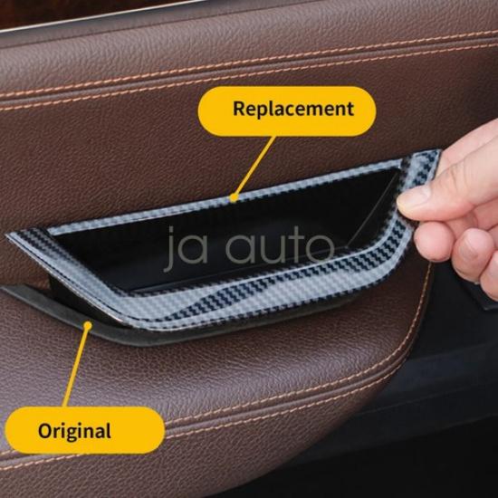 

4PCS For 2010-17 BMW X3 F25 X4 F26 Door Handle Inner Door Panel Handle Pull Trim F25DHD-Carbon Fiber