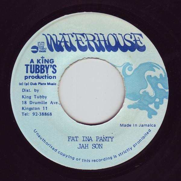 

7inch Record JAH SON Fat Ina Panty NONE Waterhouse Jamaica Reggae Ska Dub Used