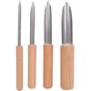 4Pcs Semi Round Hole Cutters Pottery Clay Ceramic Tools Wooden Handle Polymer Clay Punch Hole Cutter Pottery Sculpting Tools Pottery Tools