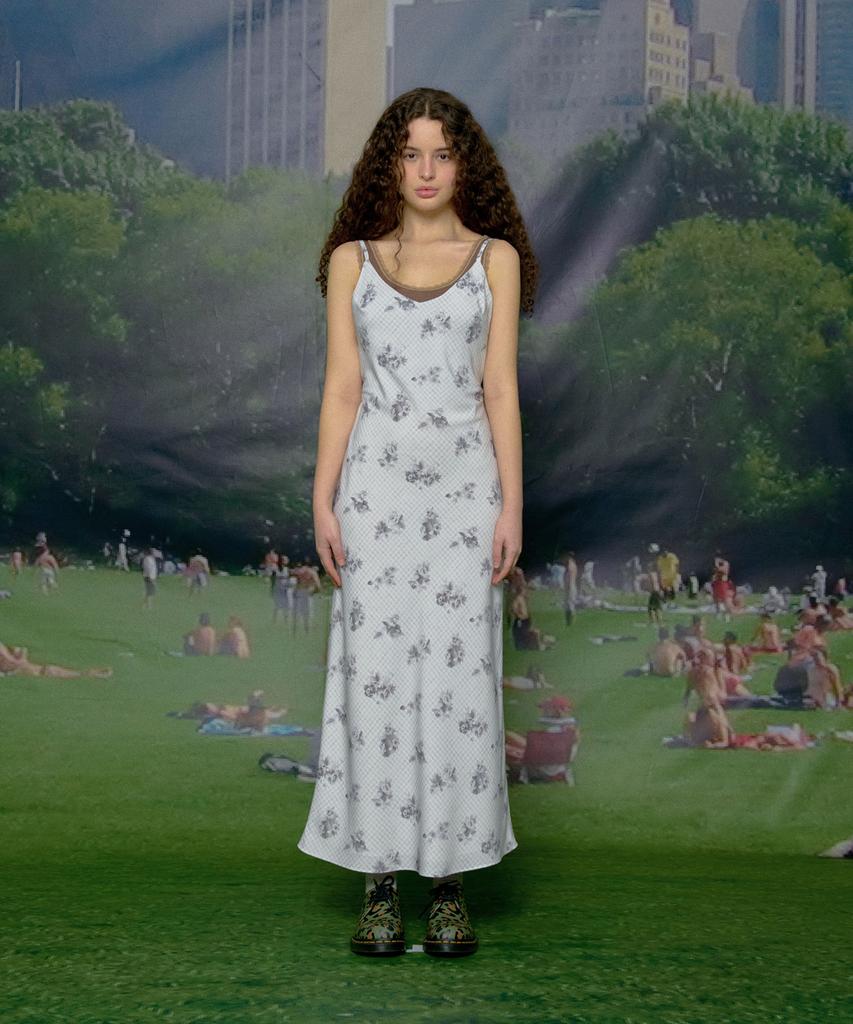 Lulu Seoul Roma Terrace Slim Dress (White)